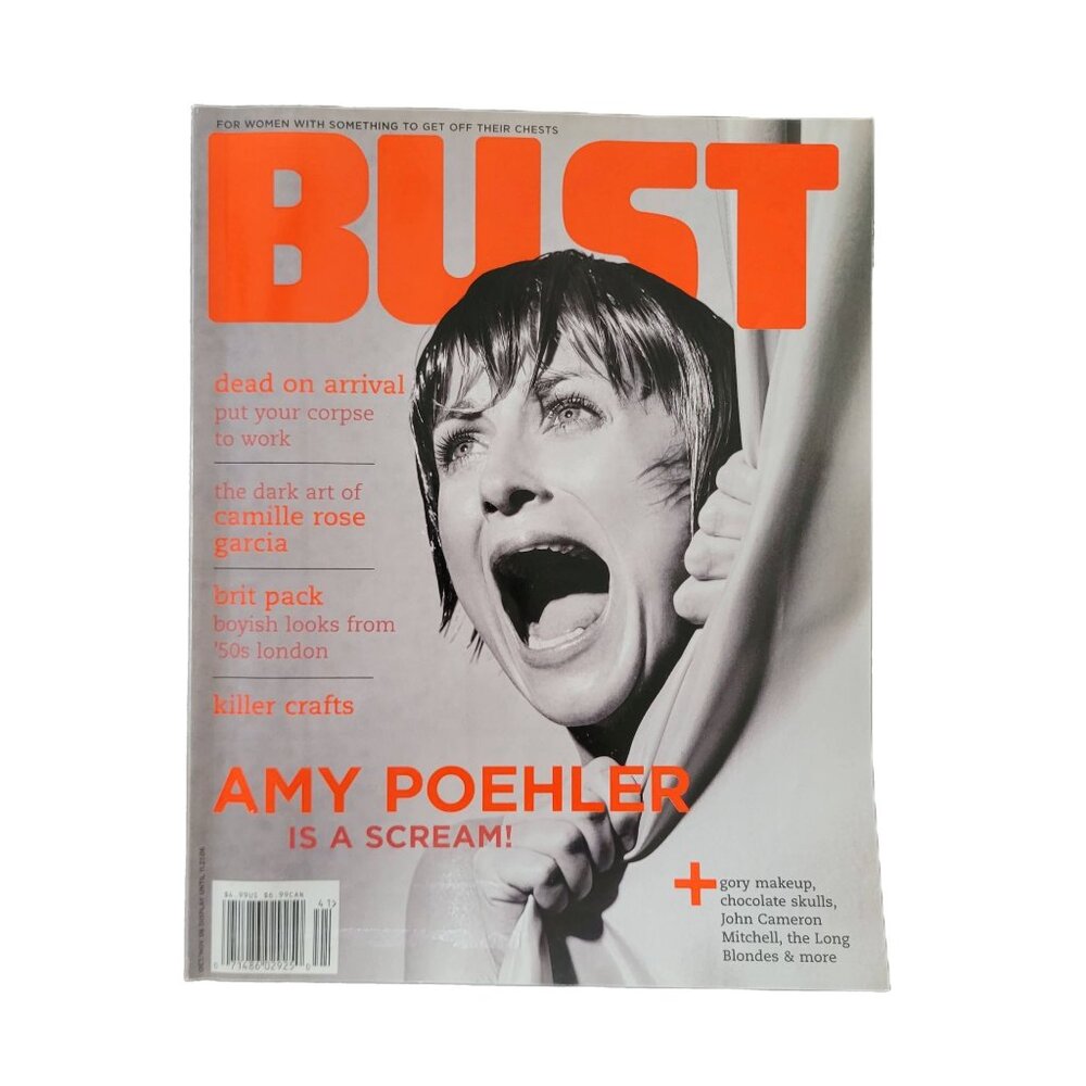 Bust Magazine Amy Poehler Psycho Cover Oct/Nov 2006 Feminism Pop Culture